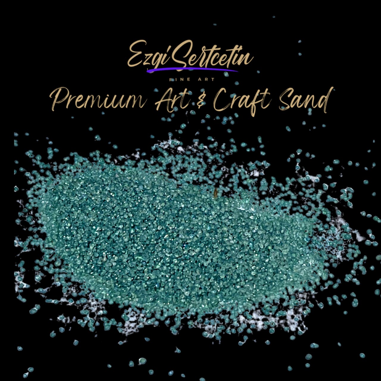 Premium Art Sand|Craft Sand|Unique Metallic-Neon Colors|Excellent Quartz Sand|10 oz|Excellent for Artwork|DIY|Sand Painting|Wedding Decoration|Vaze Filling|Ezgi Sertcetin